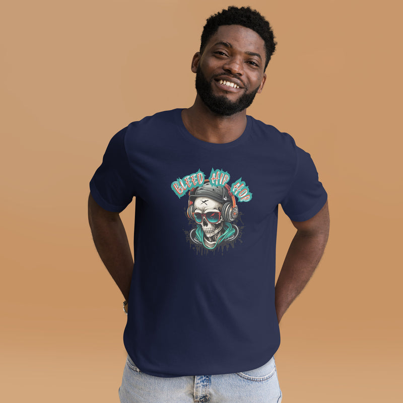 Bleed Skeleton Earphones Unisex t-shirt