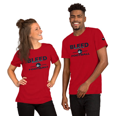 Bleed Houston Football Unisex t-shirt