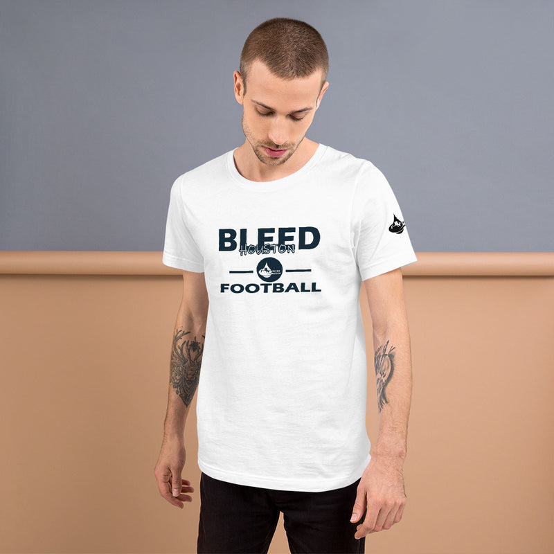 Bleed Houston Football Unisex t-shirt