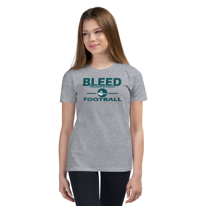 Bleed Philadelphia Football Youth Short Sleeve T-Shirt