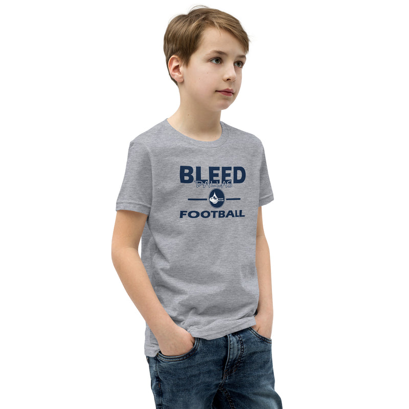 Bleed Dallas Football Youth Short Sleeve T-Shirt