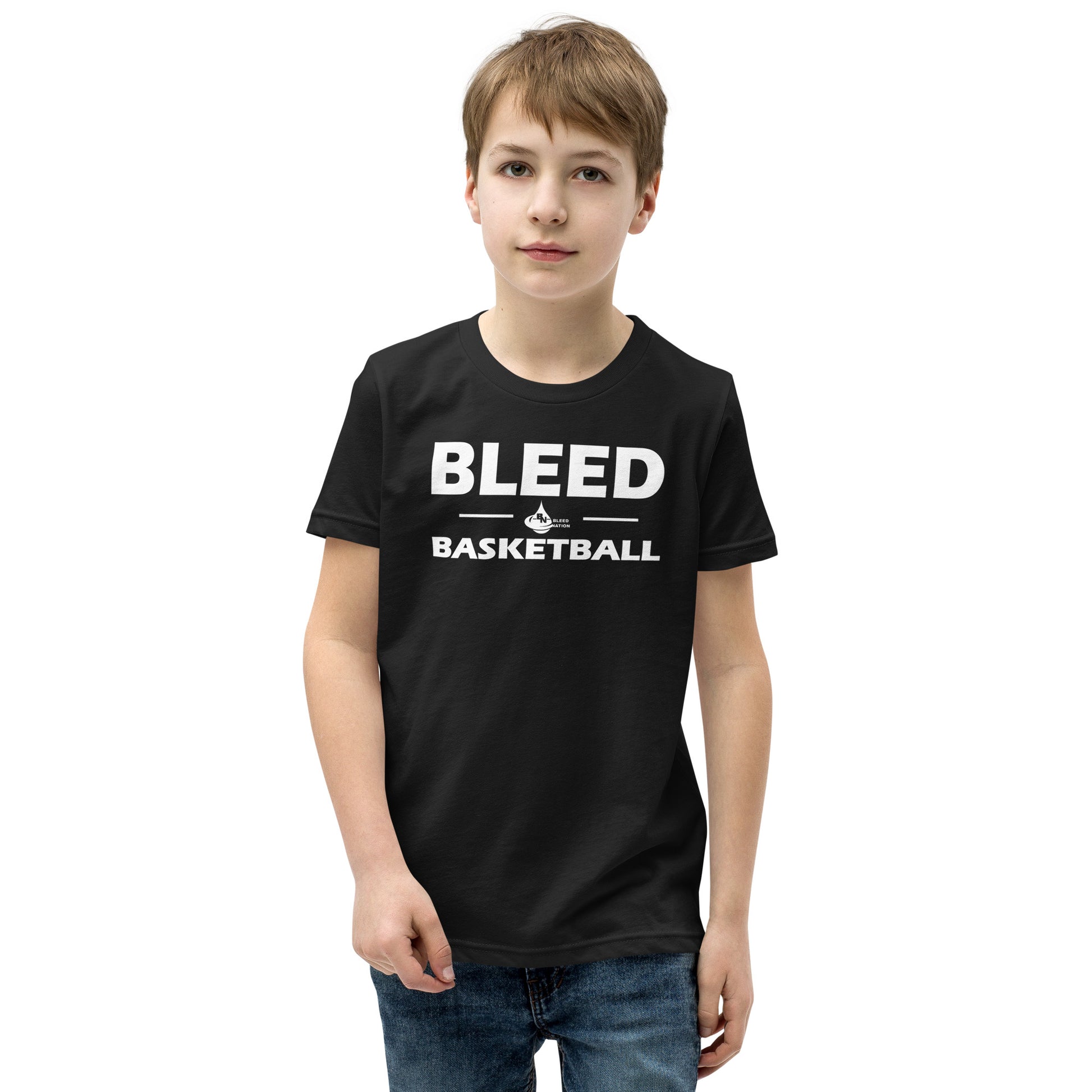 Best Unisex Great Quality Bleed Basketball Youth Short Sleeve T-Shirt