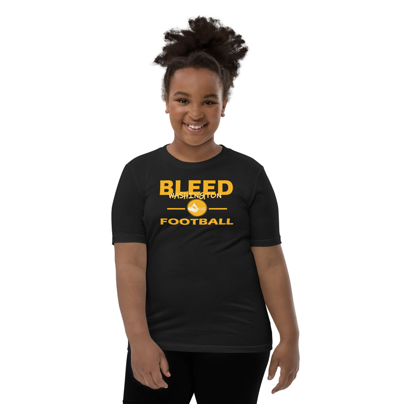 Bleed Washington Football Youth Short Sleeve T-Shirt