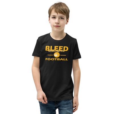 Bleed Washington Football Youth Short Sleeve T-Shirt