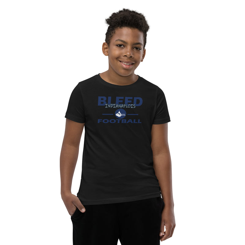 Bleed Indianaplois Football Youth Short Sleeve T-Shirt