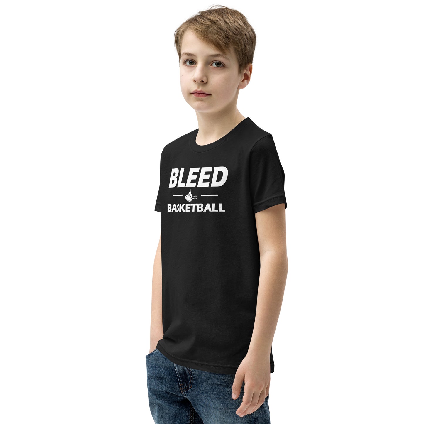 Best Unisex Great Quality Bleed Basketball Youth Short Sleeve T-Shirt