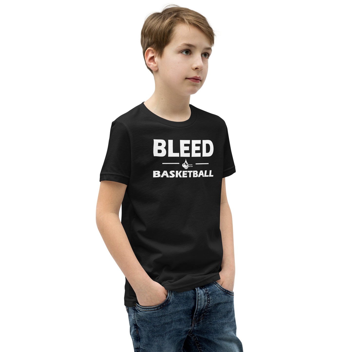 Best Unisex Great Quality Bleed Basketball Youth Short Sleeve T-Shirt