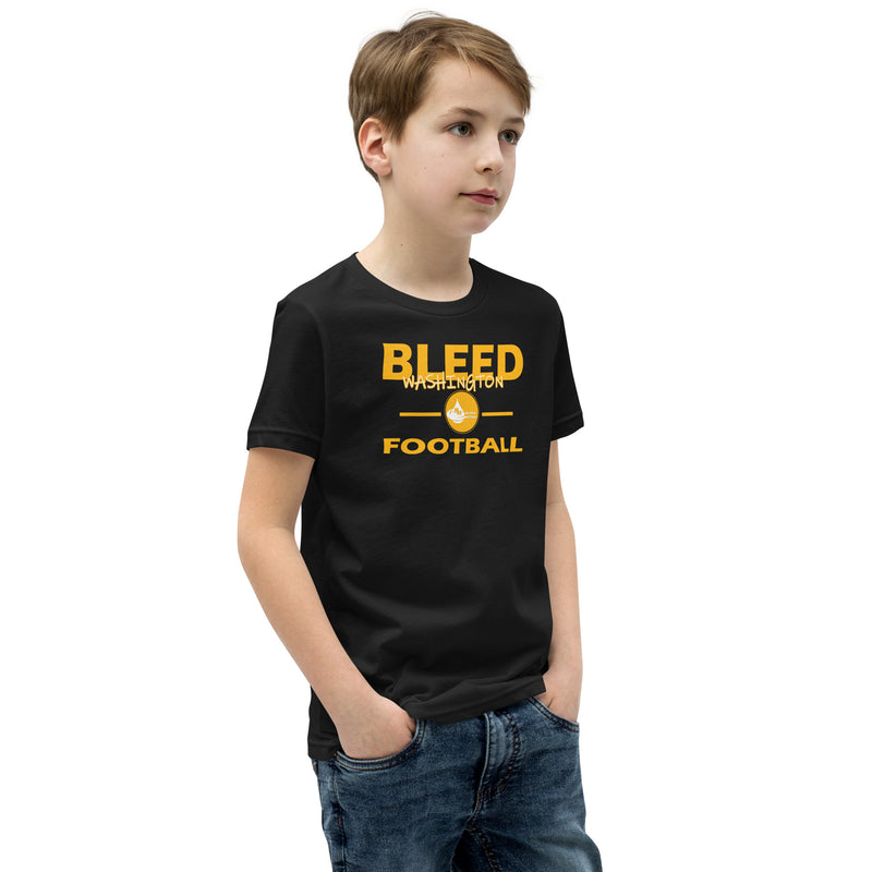 Bleed Washington Football Youth Short Sleeve T-Shirt