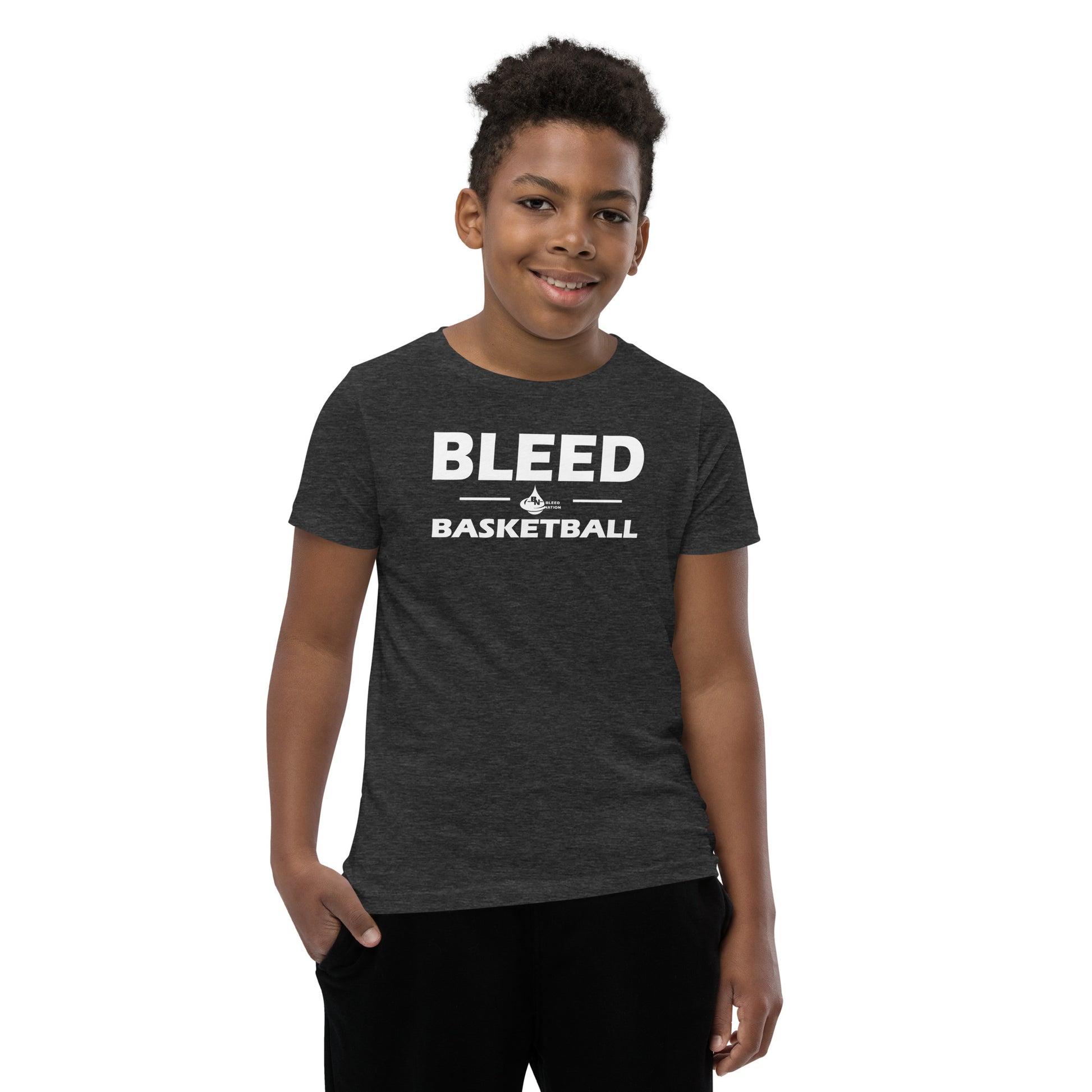 Best Unisex Great Quality Bleed Basketball Youth Short Sleeve T-Shirt