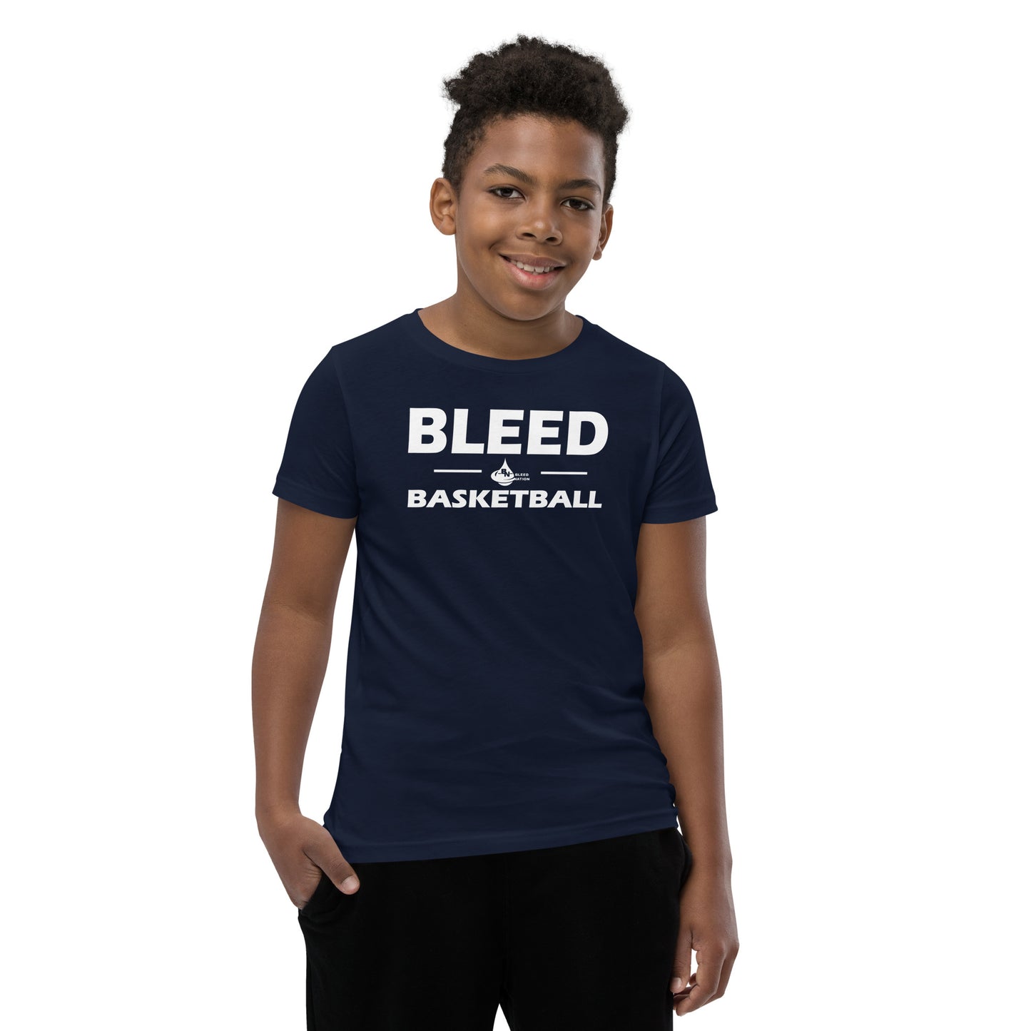 Best Unisex Great Quality Bleed Basketball Youth Short Sleeve T-Shirt