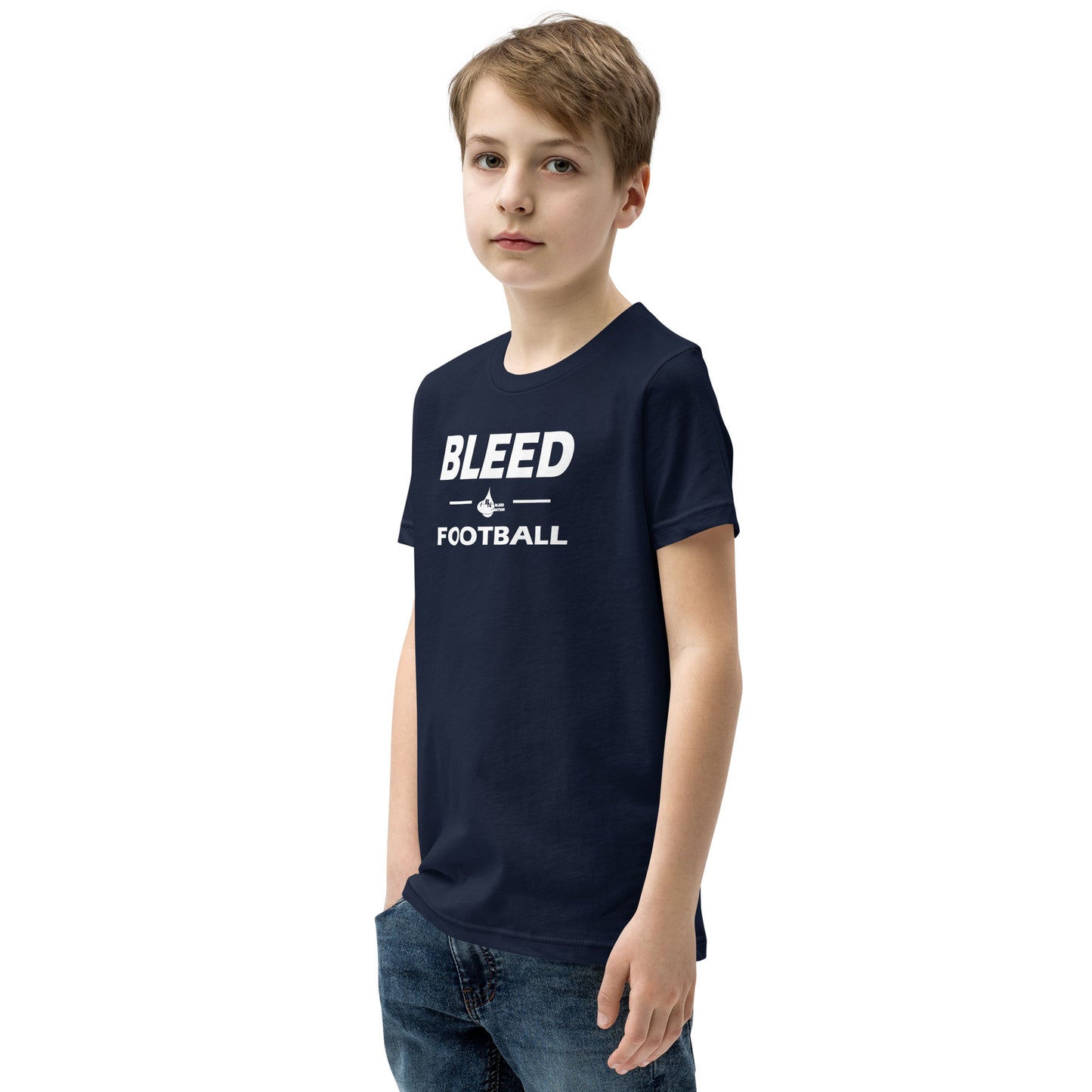 Bleed Football Youth Short Sleeve T-Shirt