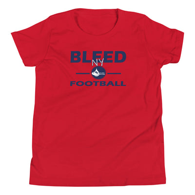 Bleed NY Football Youth Short Sleeve T-Shirt