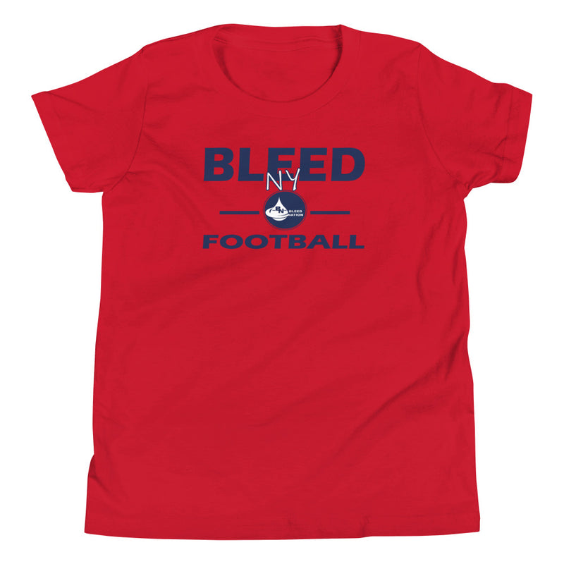 Bleed NY Football Youth Short Sleeve T-Shirt