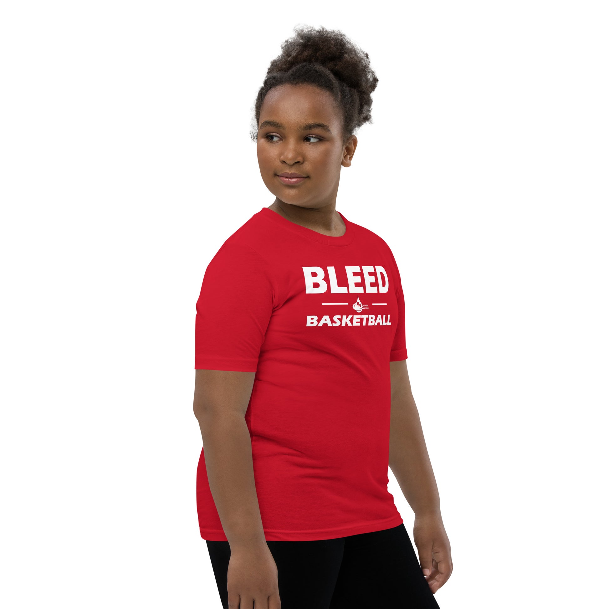 Best Unisex Great Quality Bleed Basketball Youth Short Sleeve T-Shirt