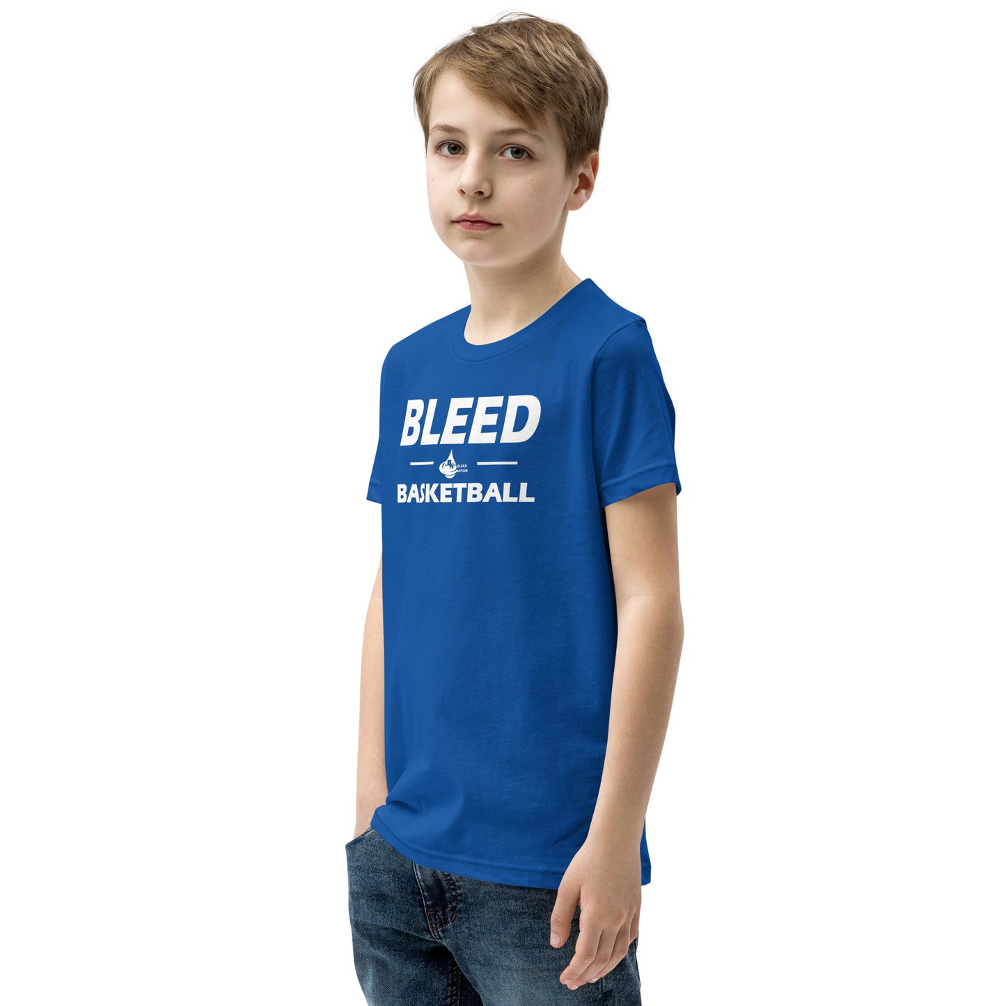 Best Unisex Great Quality Bleed Basketball Youth Short Sleeve T-Shirt