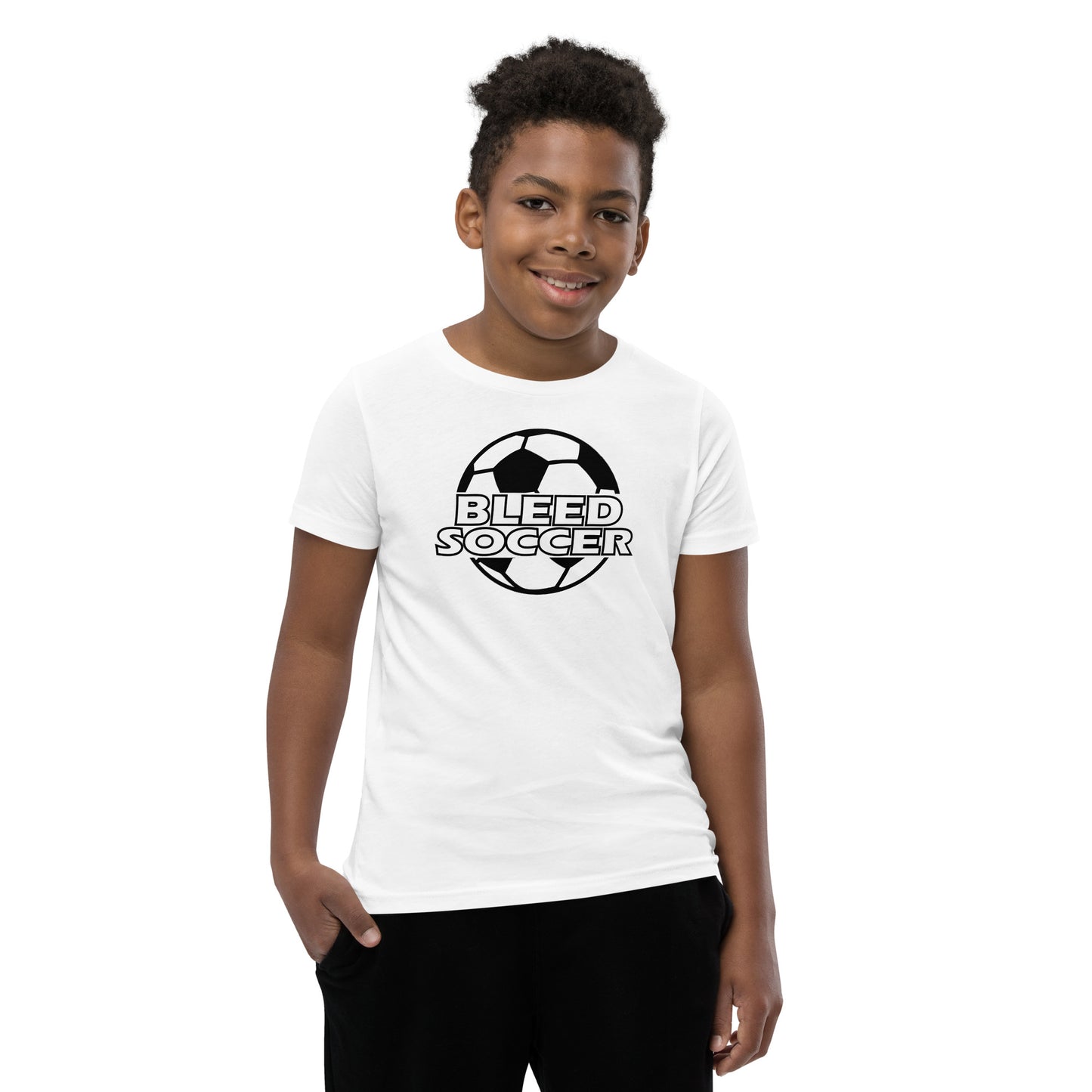 Best Bleed Soccer Printed Short Sleeve Youth T-Shirt Online 2022