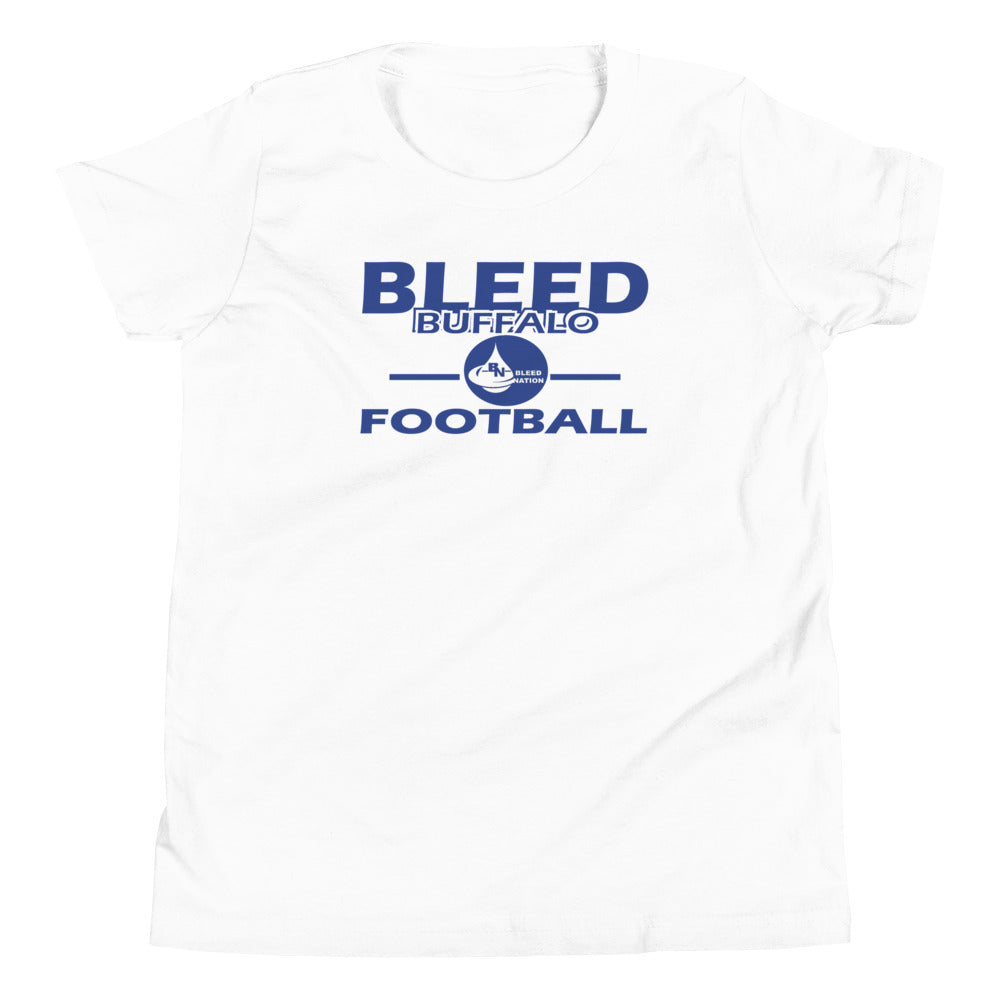 Bleed Buffalo Football Youth Short Sleeve T-Shirt