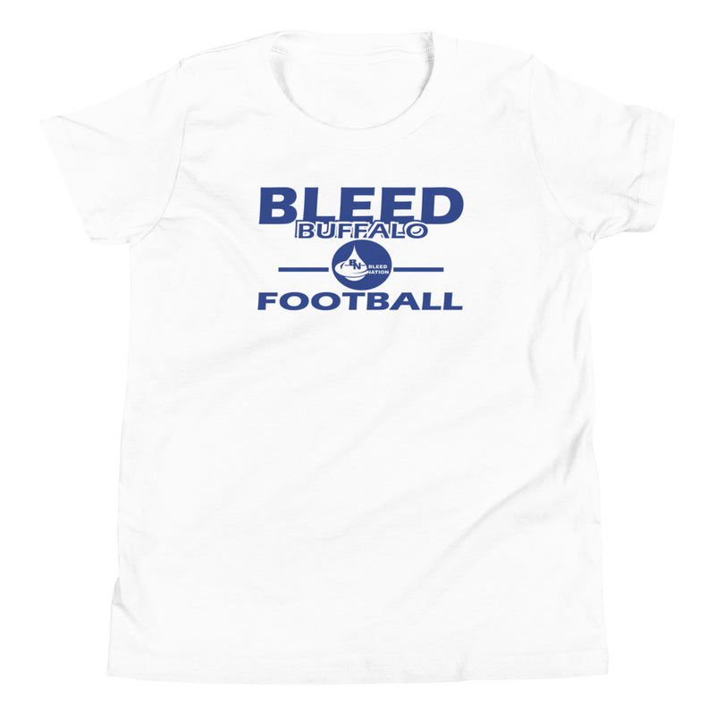 Bleed Buffalo Football Youth Short Sleeve T-Shirt