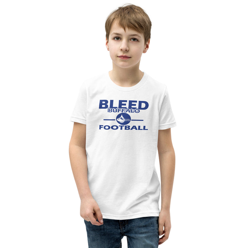 Bleed Buffalo Football Youth Short Sleeve T-Shirt